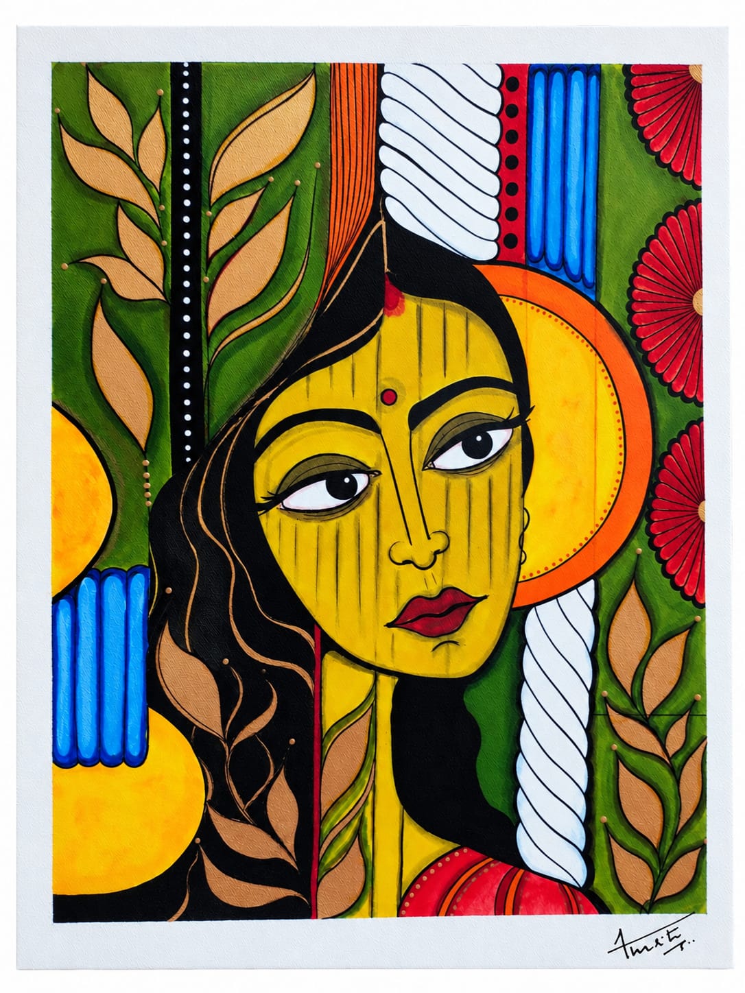 green lady abstract
